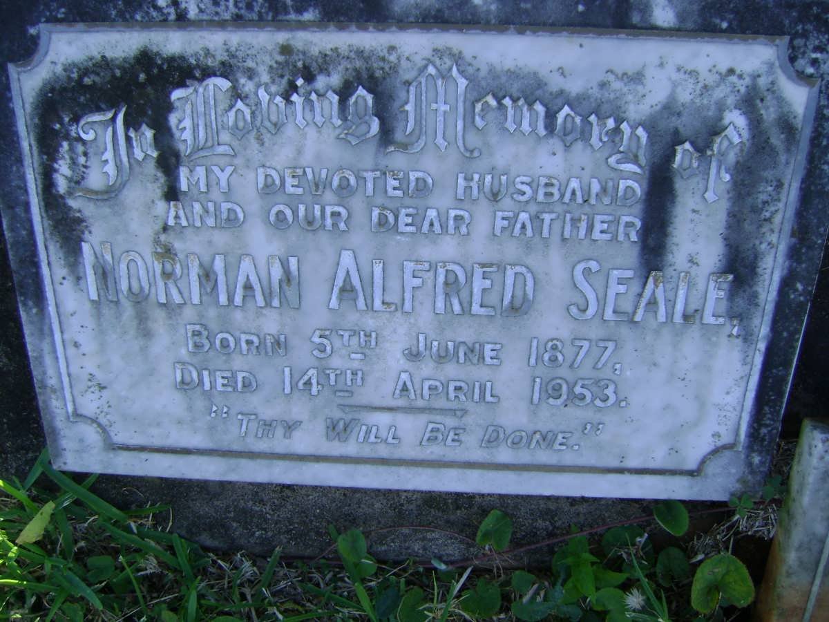 SEALE Norman Alfred 1877-1953