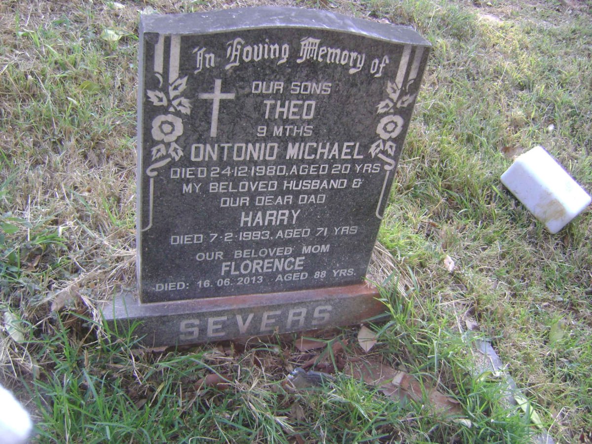 SEVERS Harry -1993 &amp; Florence -2013 :: SEVERS Theo :: SEVERS Ontonio Michael -1980