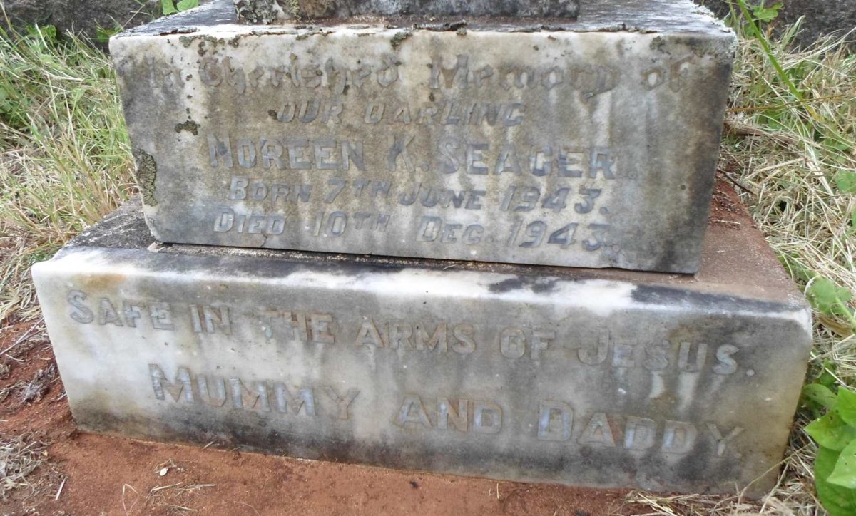 SEAGER Noreen K. 1943-1943