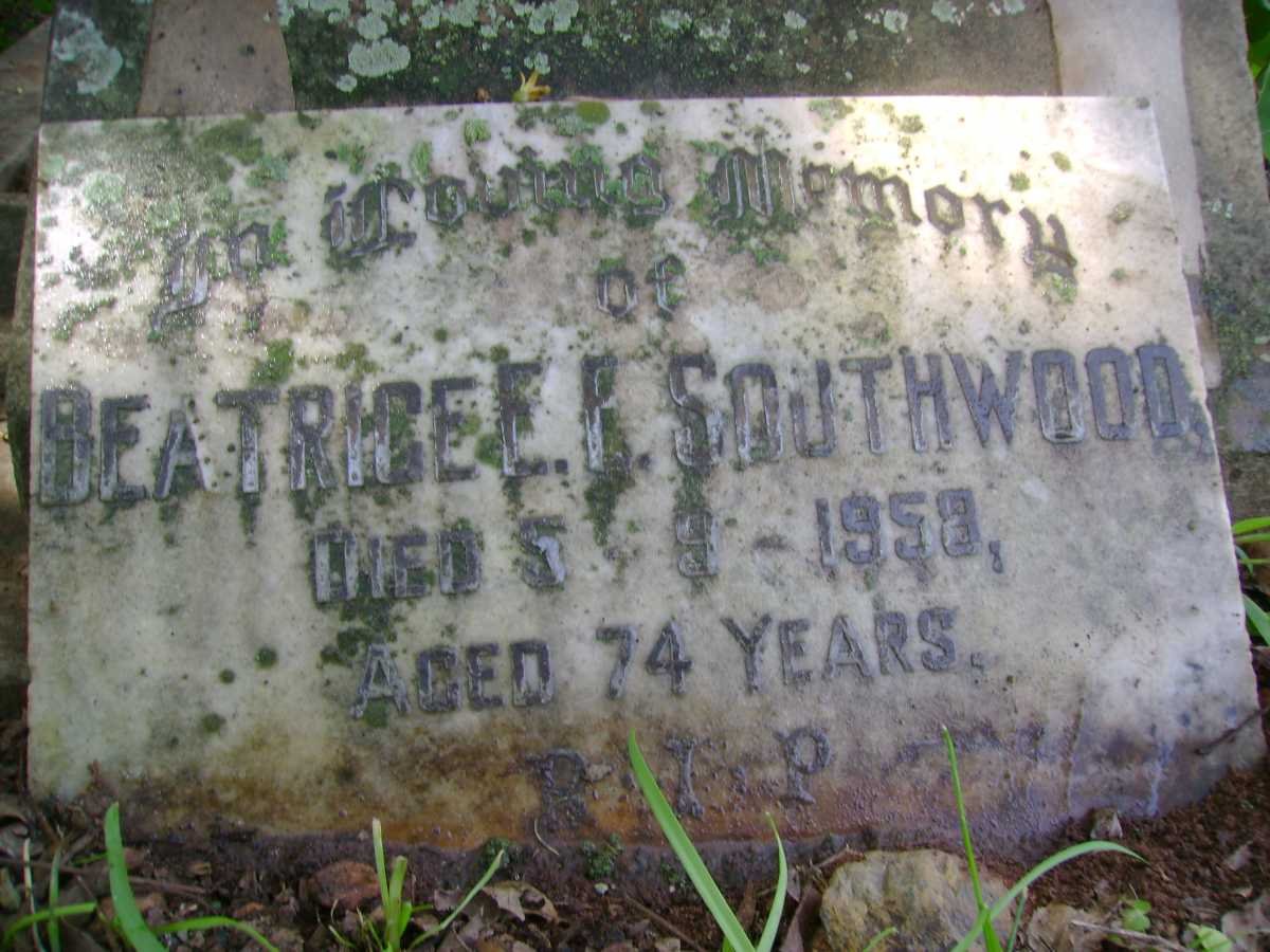 SOUTHWOOD Beatrice E. E. -1958