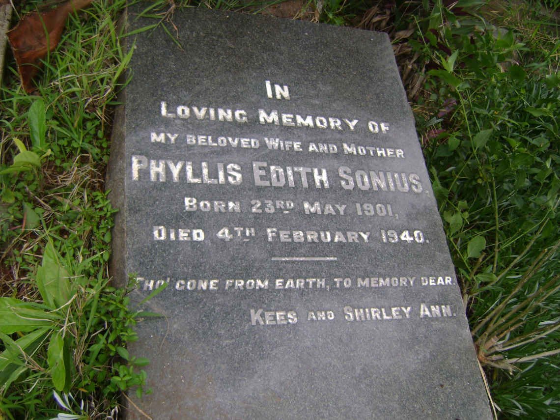 SONIUS Phyllis Edith 1901-1940