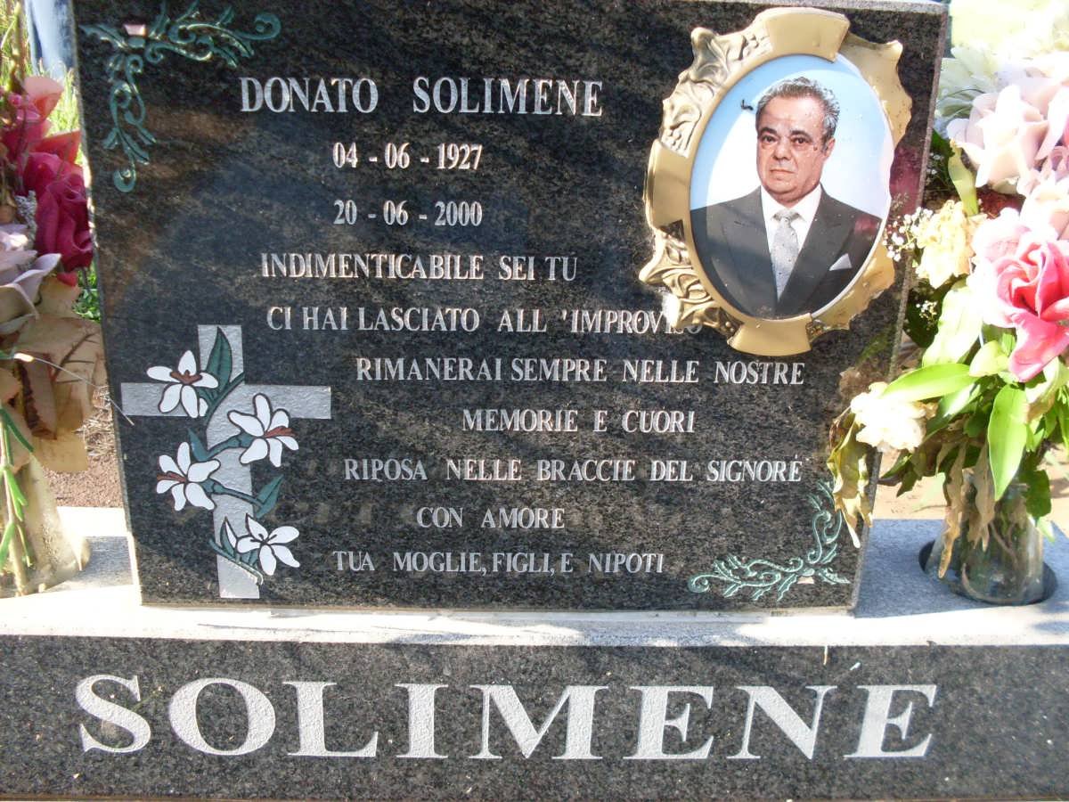 SOLIMENE Donato 1927-2000