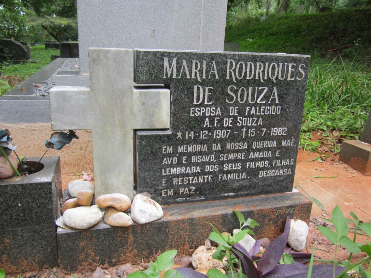 SOUZA Maria Rodriques, de 1907-1982