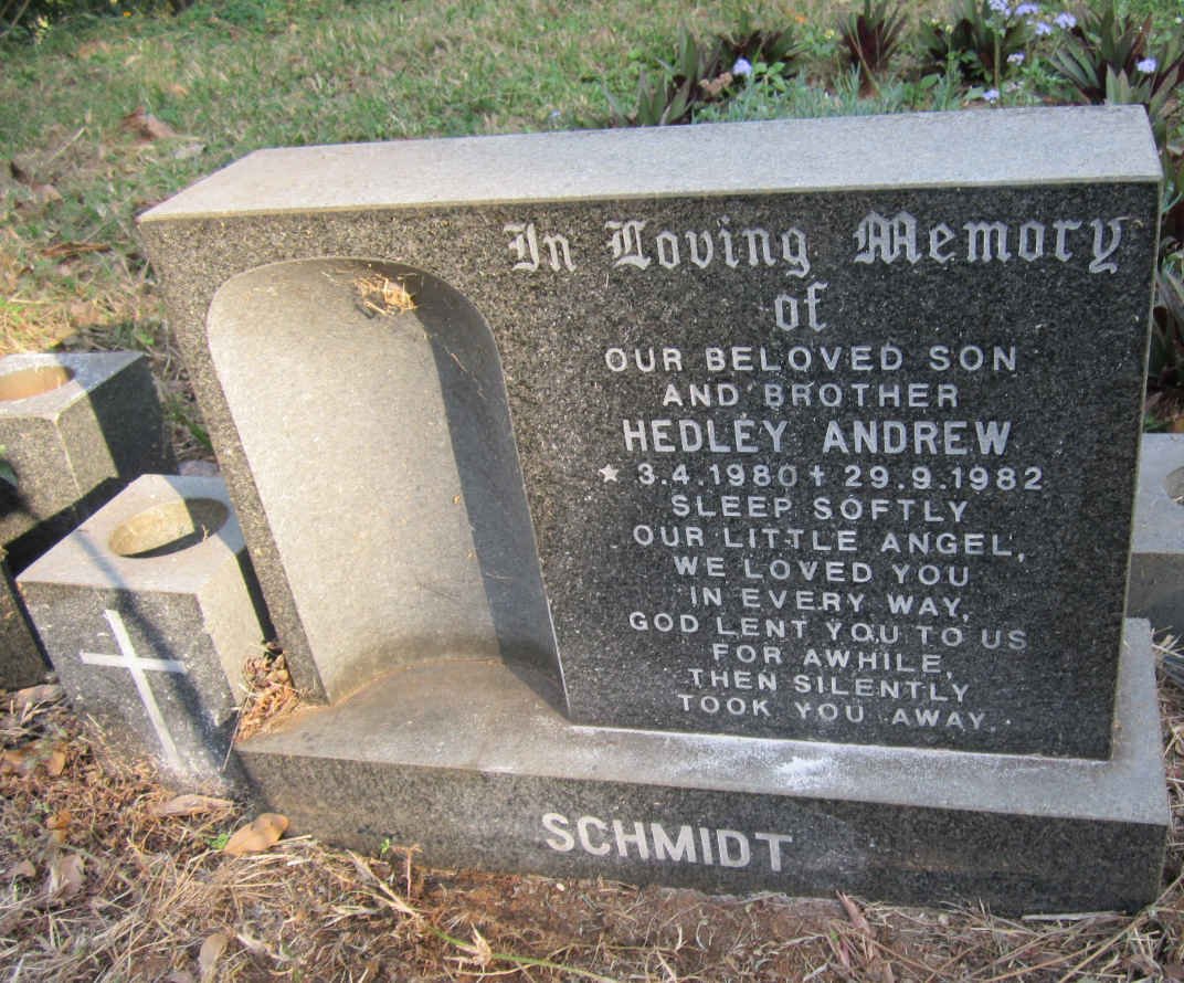 SCHMIDT Hedley Andrew 1980-1982
