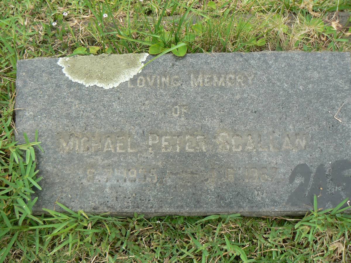 SCALLAN Michael Peter 1935-1967