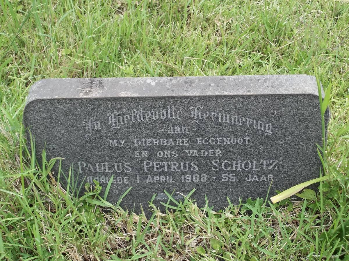 SCHOLTZ Paulus Petrus -1968
