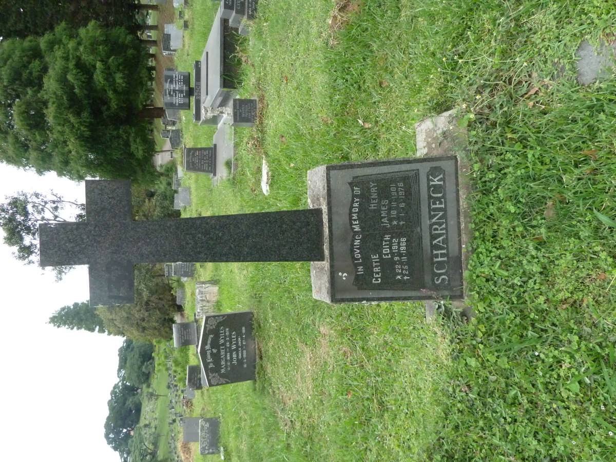 SCHARNECK Henry James 1901-1976 &amp; Gertie Edith 1912-1966