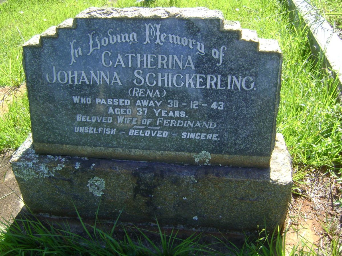 SCHICKERLING Catherina Johanna -1943