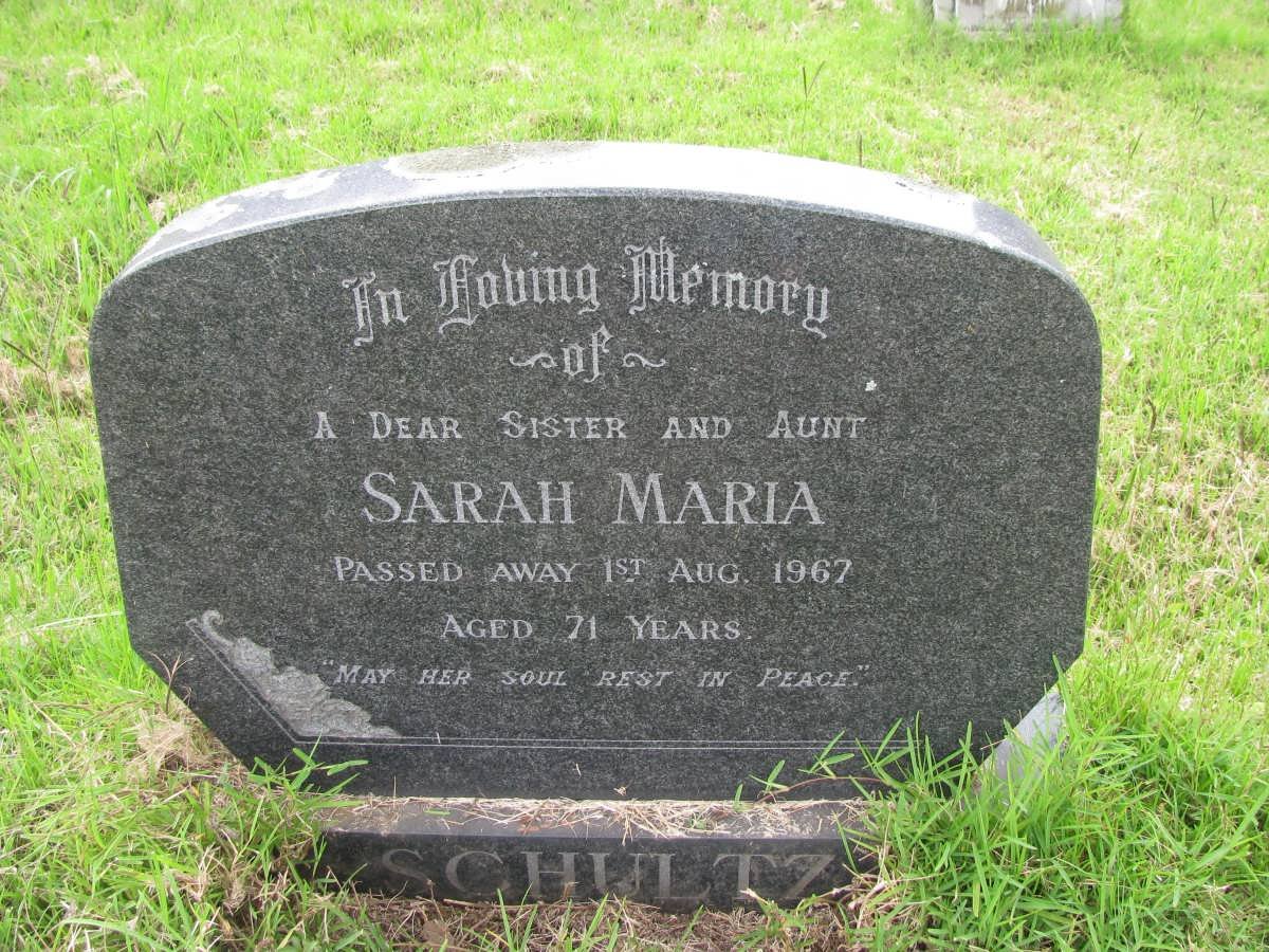 SCHULTZ Sarah Maria -1967