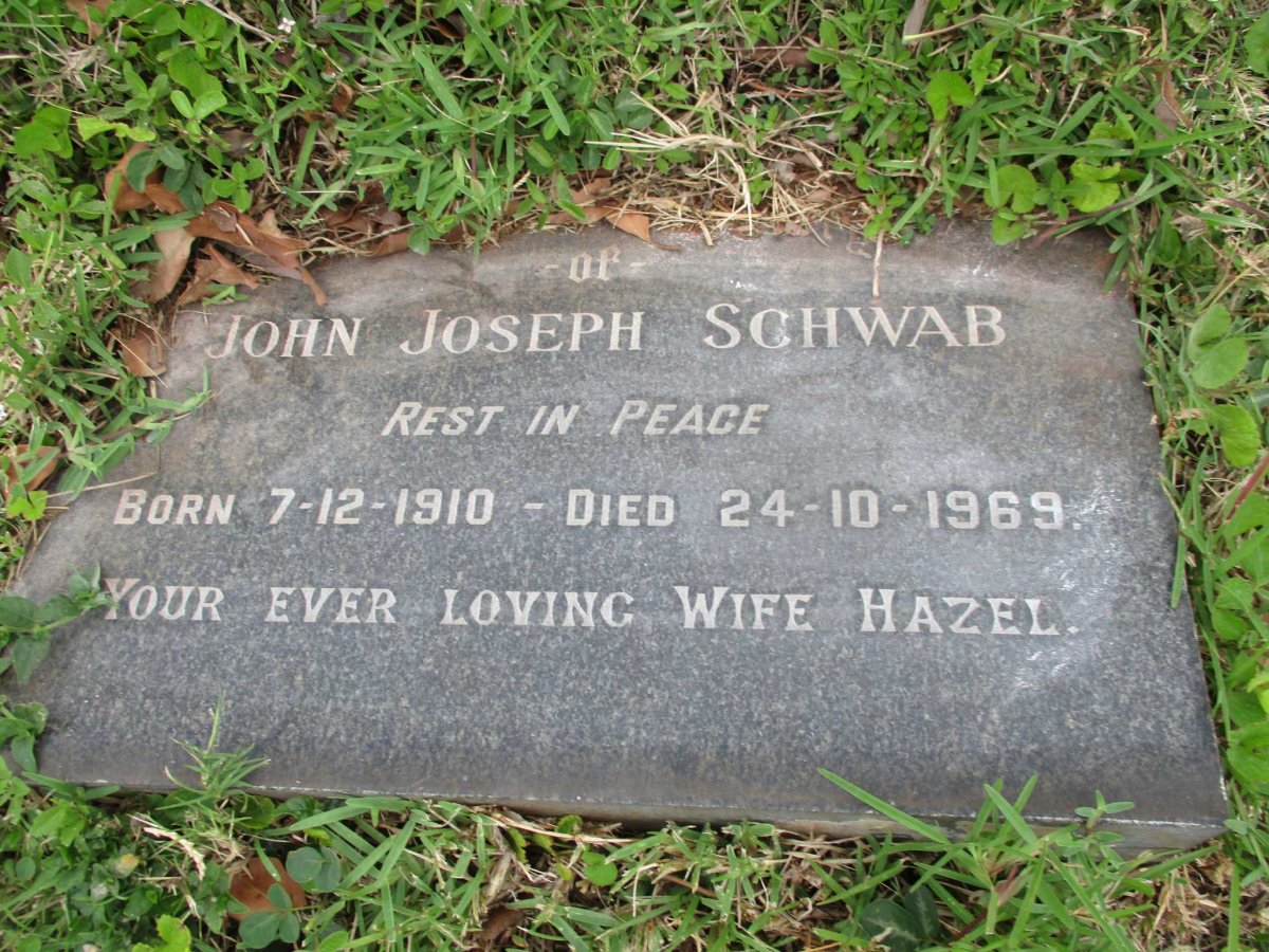 SCHWAB John Joseph 1910-1969