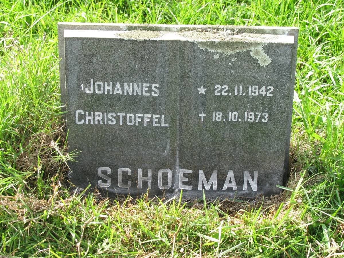 SCHOEMAN Johannes Christoffel 1942-1973