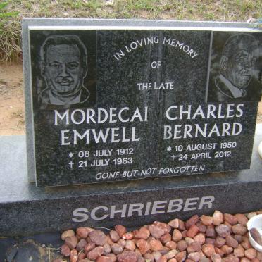 SCHRIEBER Mordecai Emwell 1912-1963 :: SCHRIEBER Charles Bernard 1950-2012