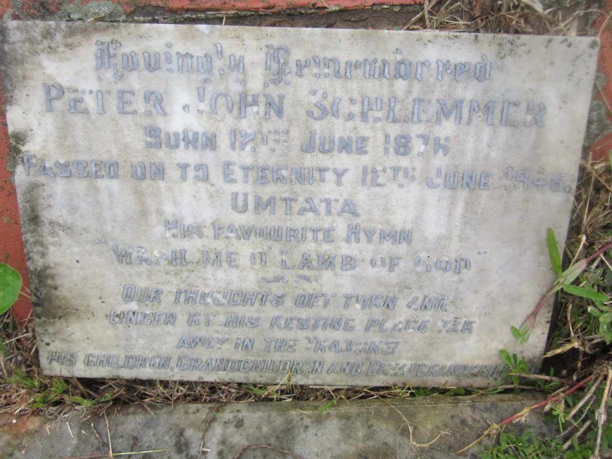 SCHLEMMER Peter John 1876-1946
