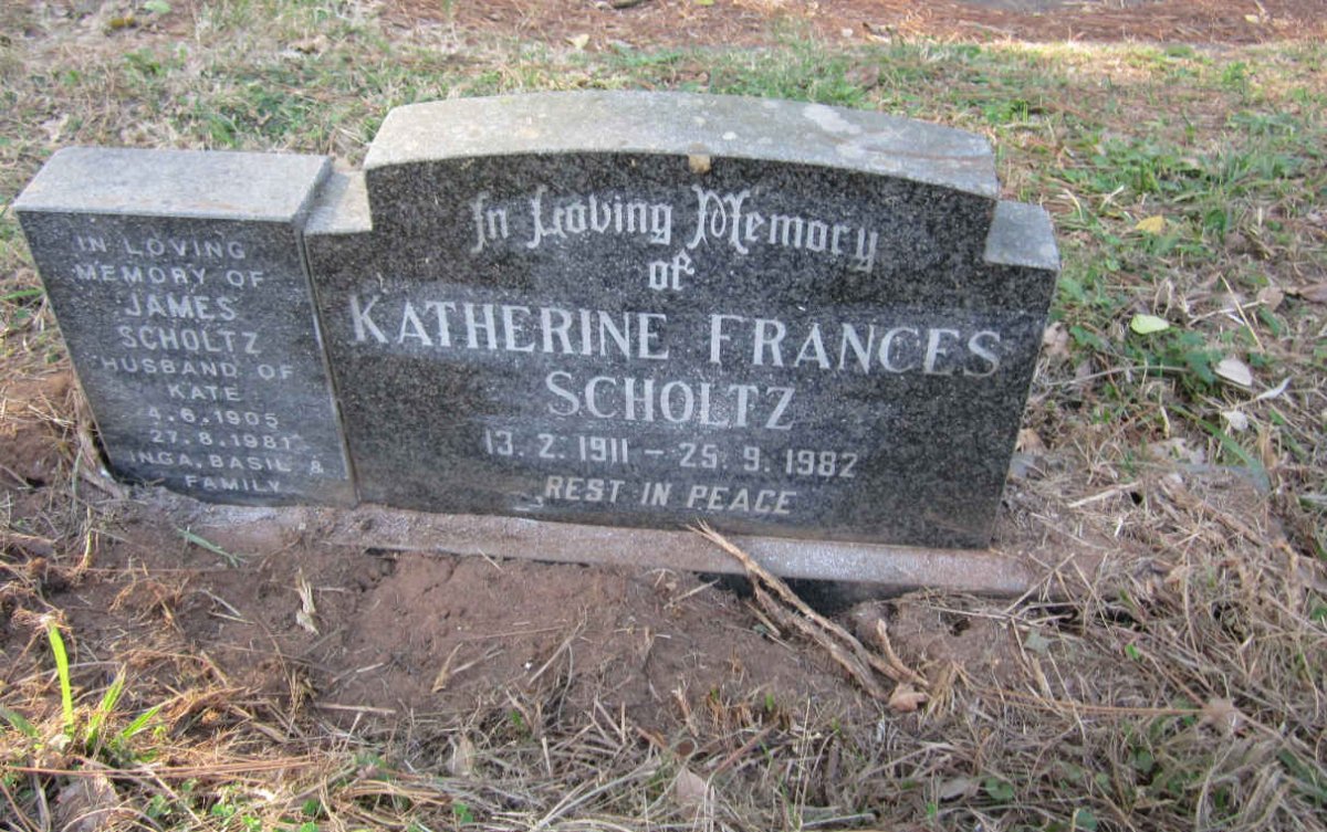 SCHOLTZ James 1905-1981 &amp; Katherine Frances 1911-1982