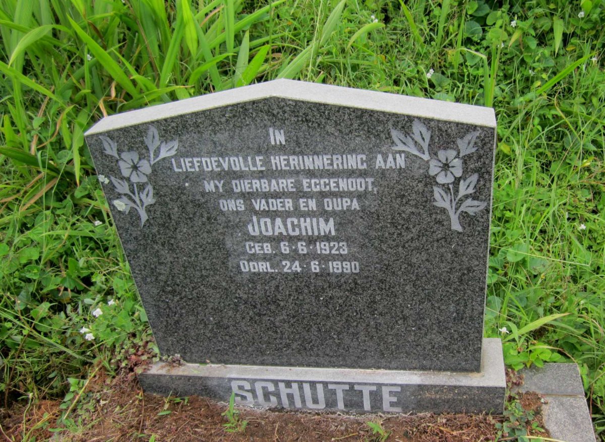 SCHUTTE Joachim 1923-1990