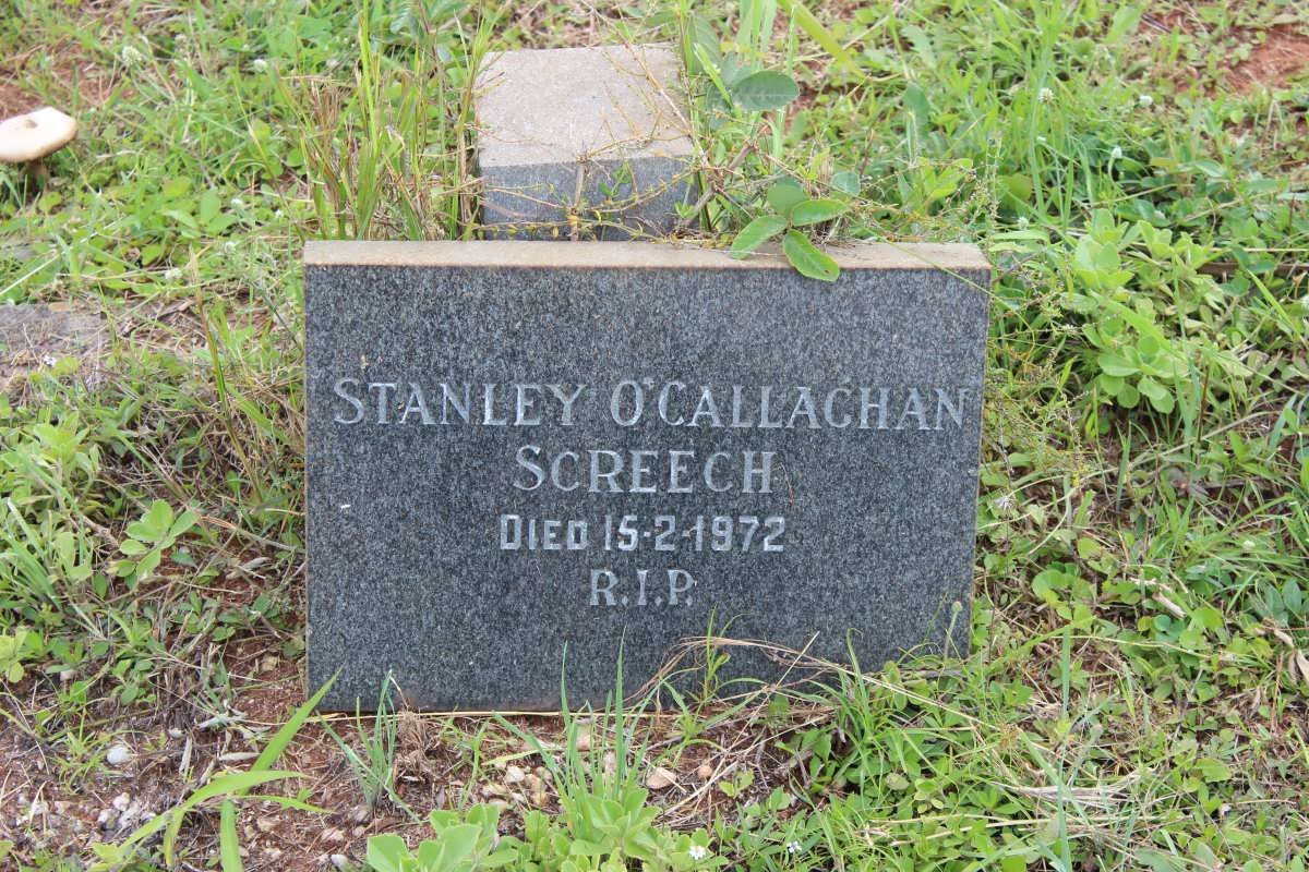 SCHREECH Stanley O'Callaghan -1972