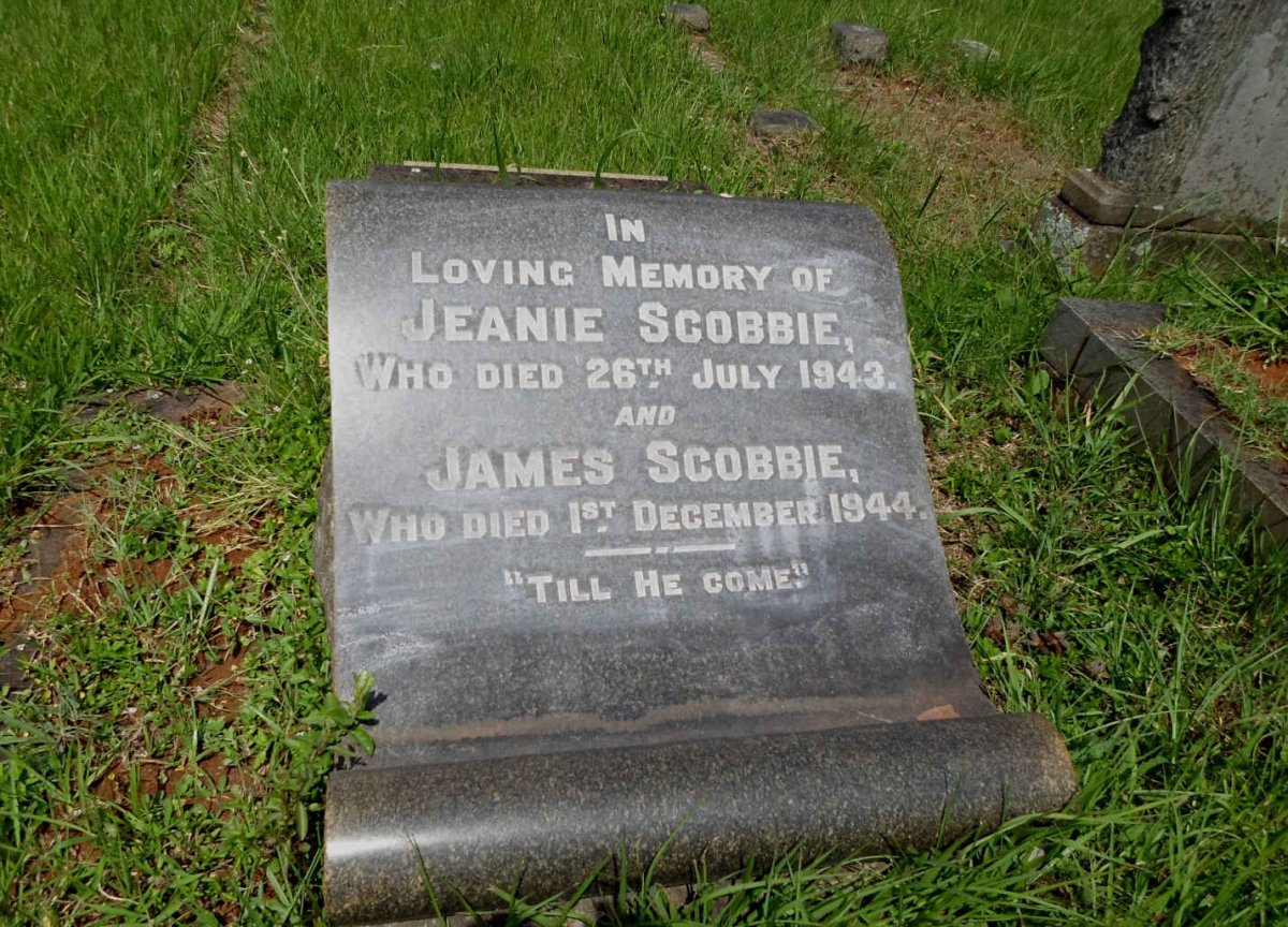 SCOBBIE James -1944 &amp; Jeanie -1943