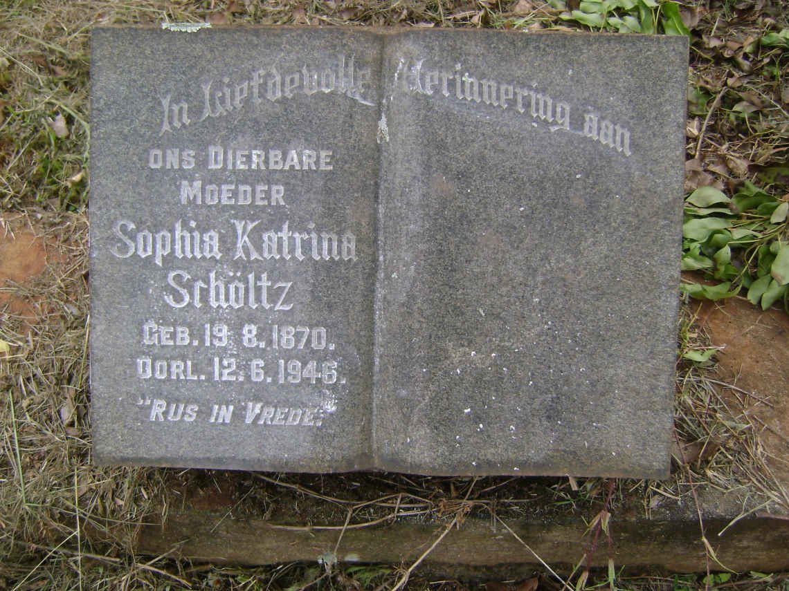 SCHÖLTZ Sophia Katrina 1870-1946
