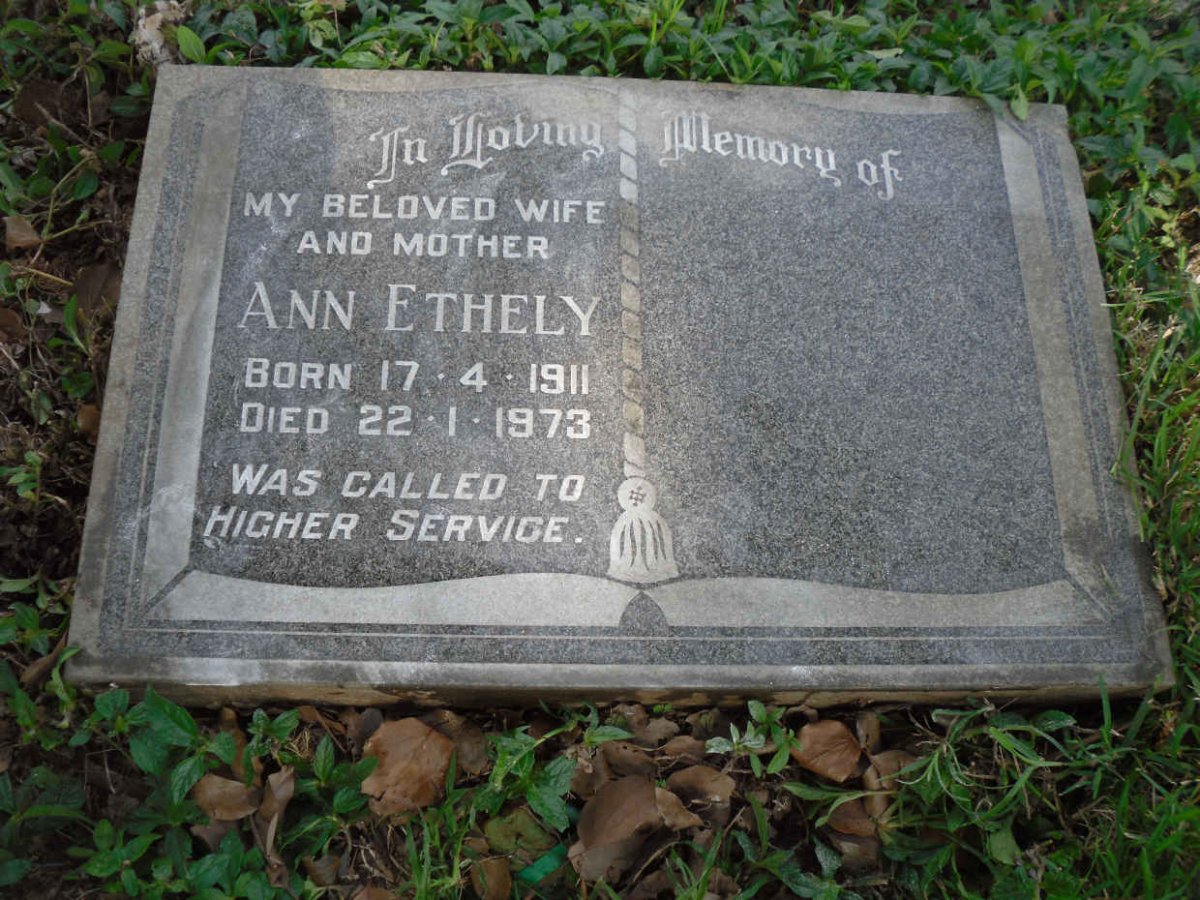 SCHOLTZ Ann Ethely 1911-1973