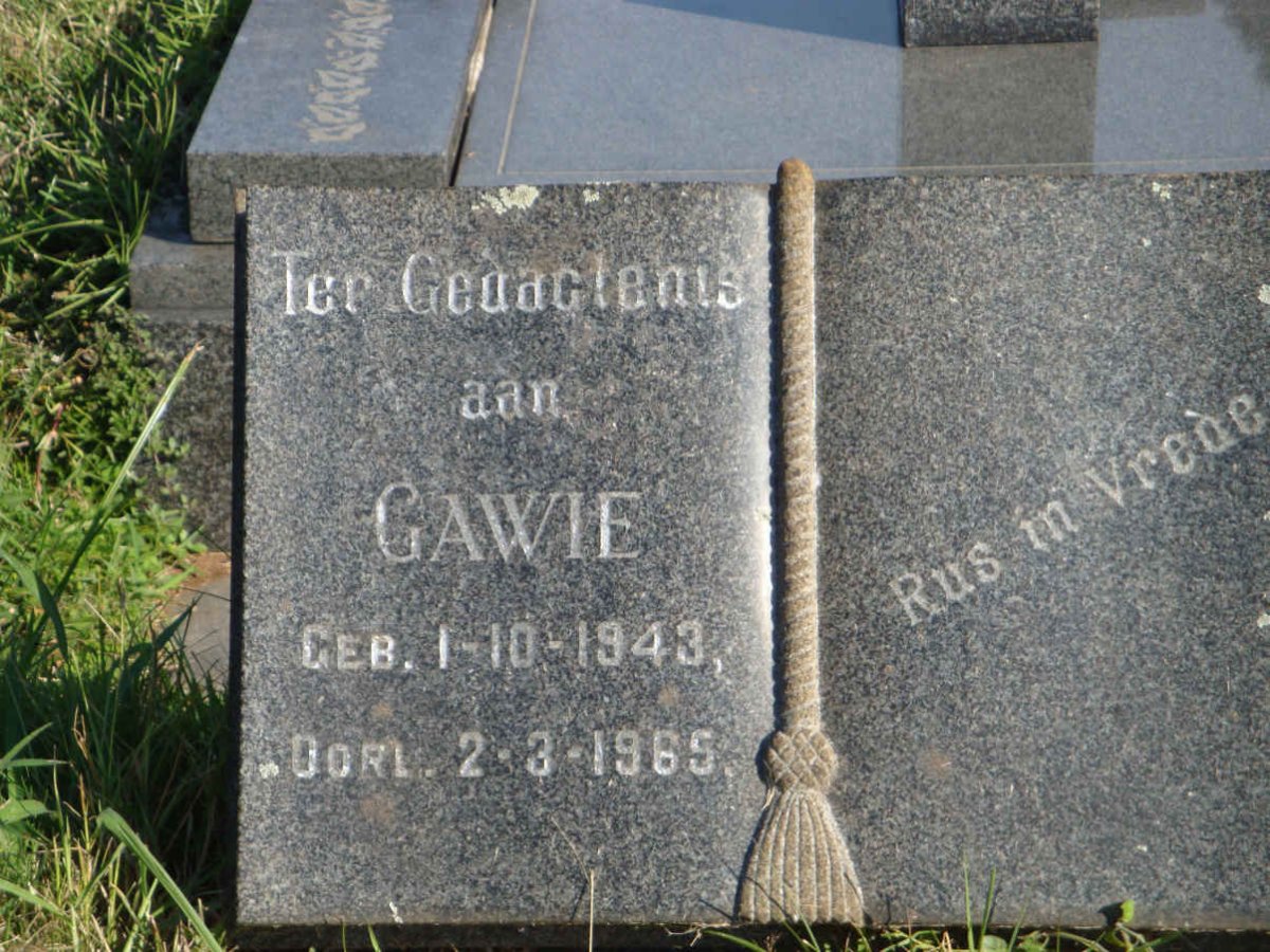 SCHOEMAN Gabriel Johannes Jurgens1943-1965