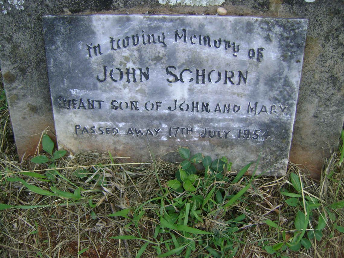 SCHORN John -1954