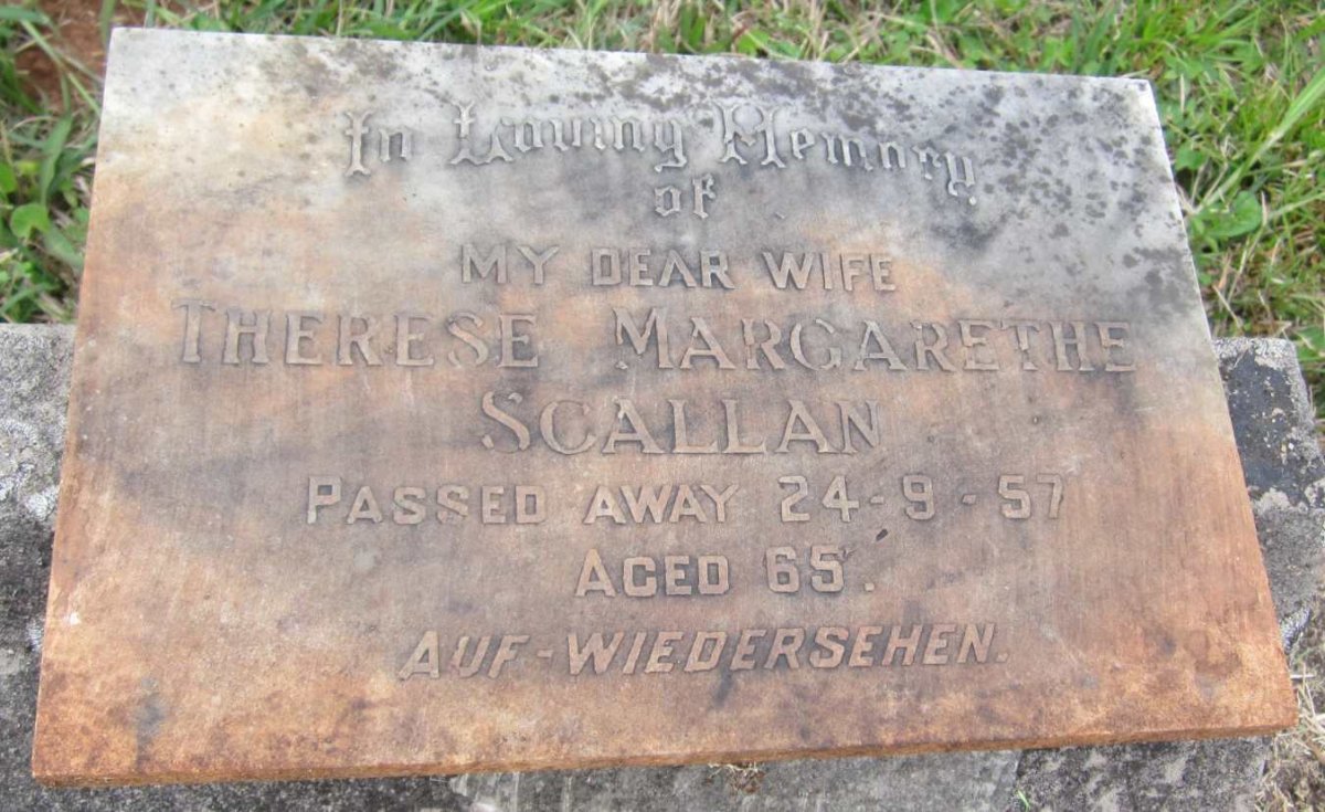 SCALLAN Therese Margarethe -1957