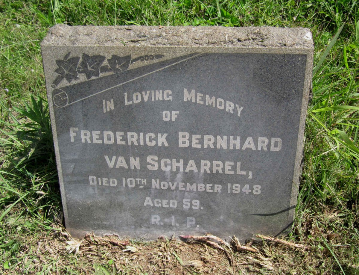 SCHARREL Frederick Bernhard, van -1948