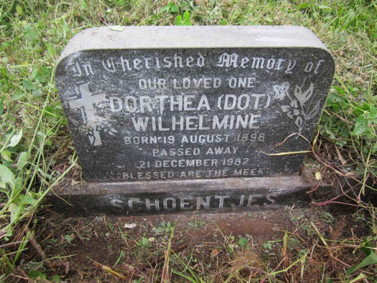 SCHOENTJES Dorthea Wilhelmine 1898-1982