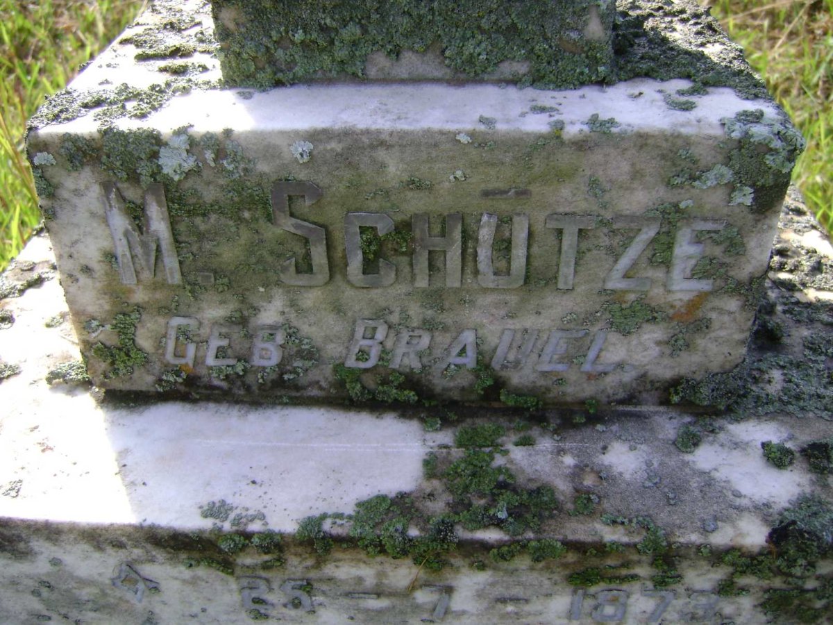 SCHÜTZE M. nee BRAUEL 1873-1945
