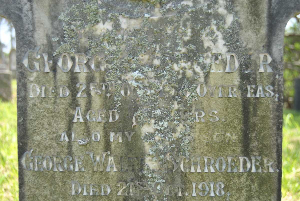 SCHROEDER George :: SCHROEDER George Walter -1918