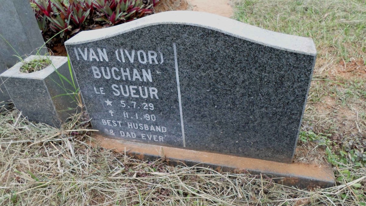 SUEUR Ivan Buchan, le 1929-1990
