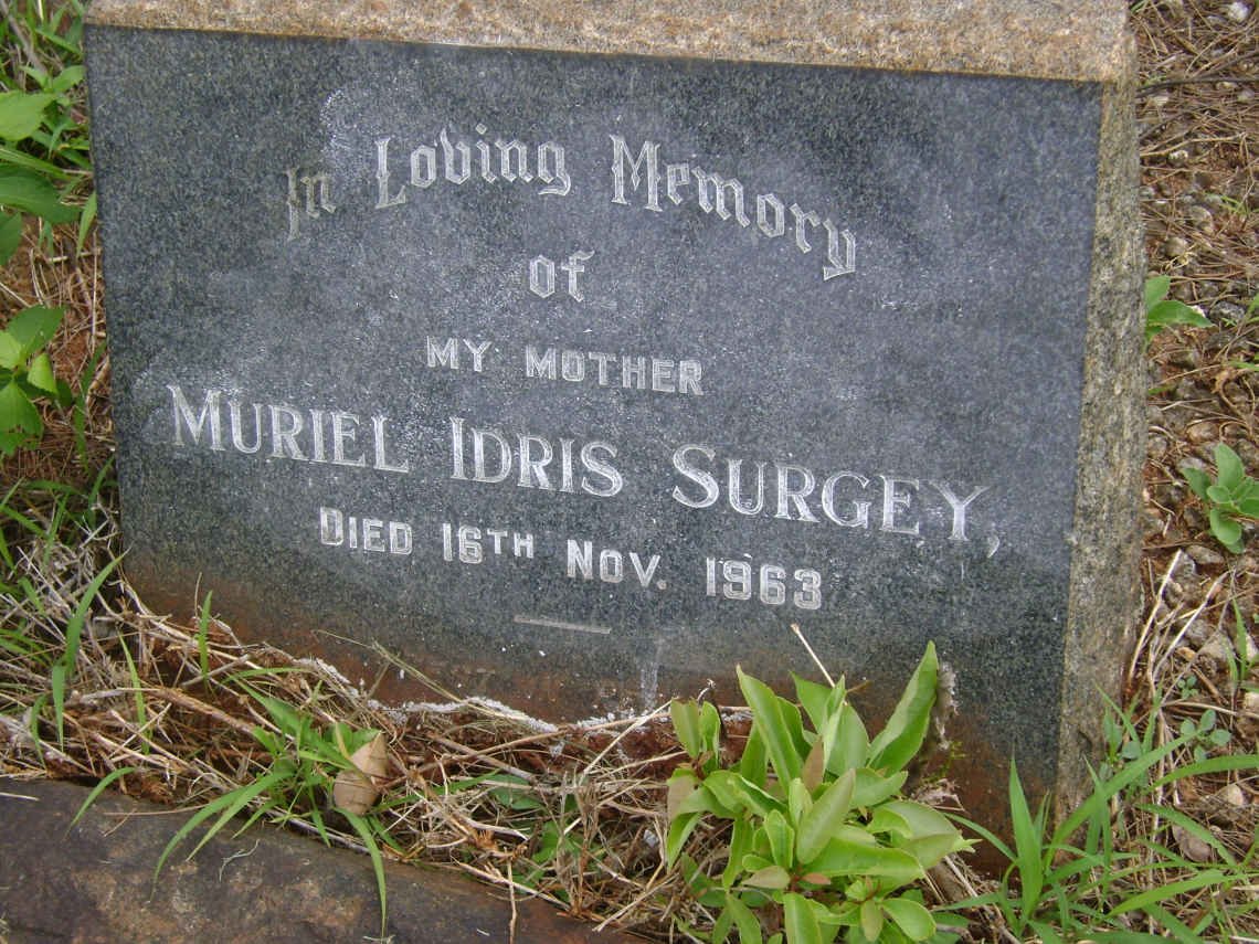 SURGEY Muriel Idris -1963