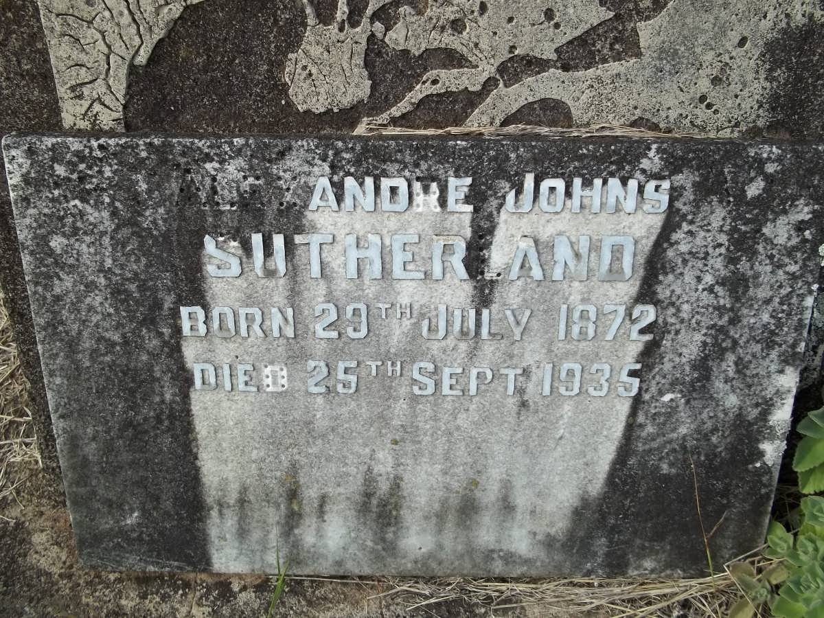 SUTHERLAND Alexandre Johns 1872-1935