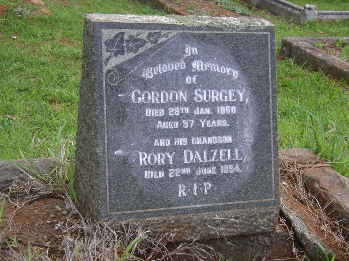 SURGEY Gordon -1960 :: DALZELL Rory -1954