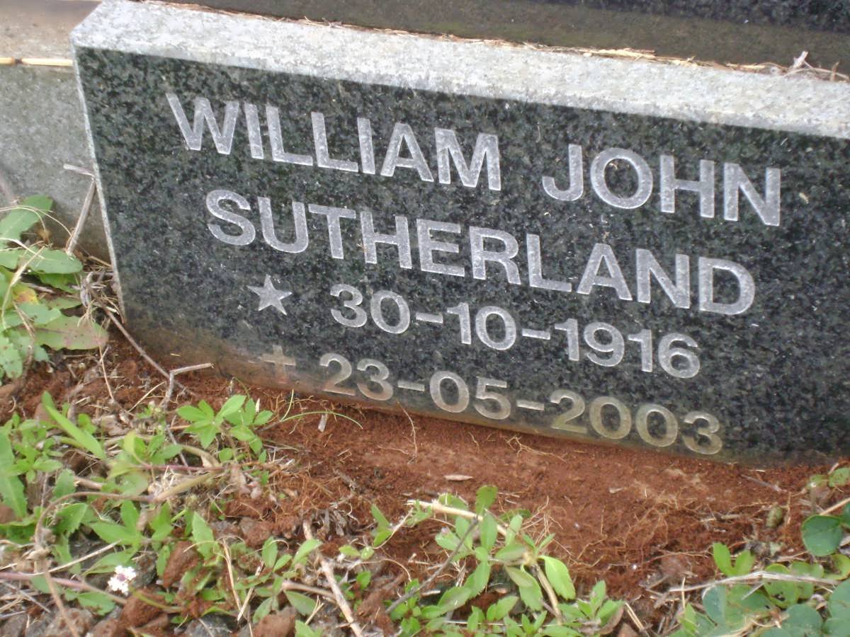 SUTHERLAND Marjorie Phyllis 1899-1983 :: SUTHERLAND William John 1916-2003 :: COX Isabel Florence -1928