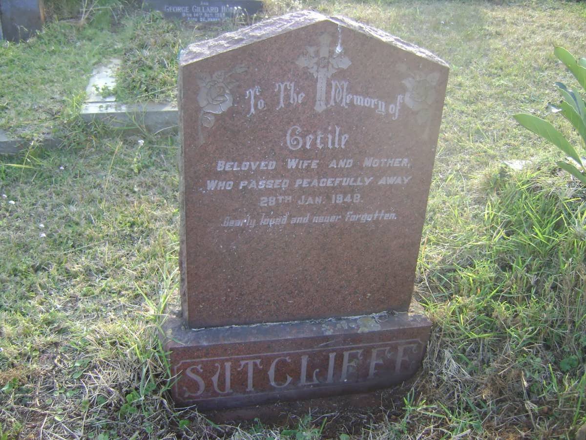 SUTCLIFFE Getile -1948