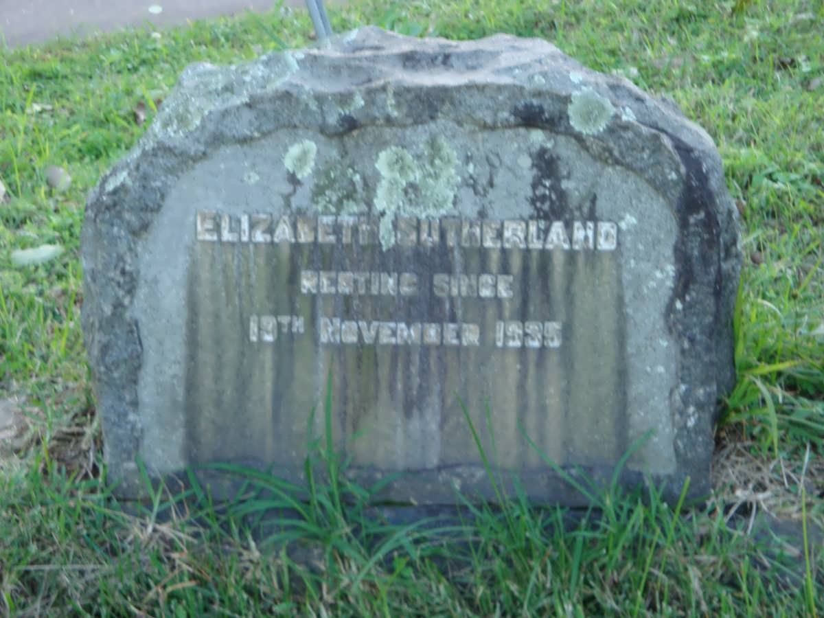 SUTHERLAND Elizabeth -1935