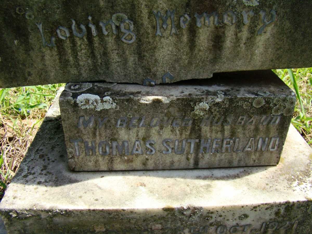 SUTHERLAND Thomas -1921