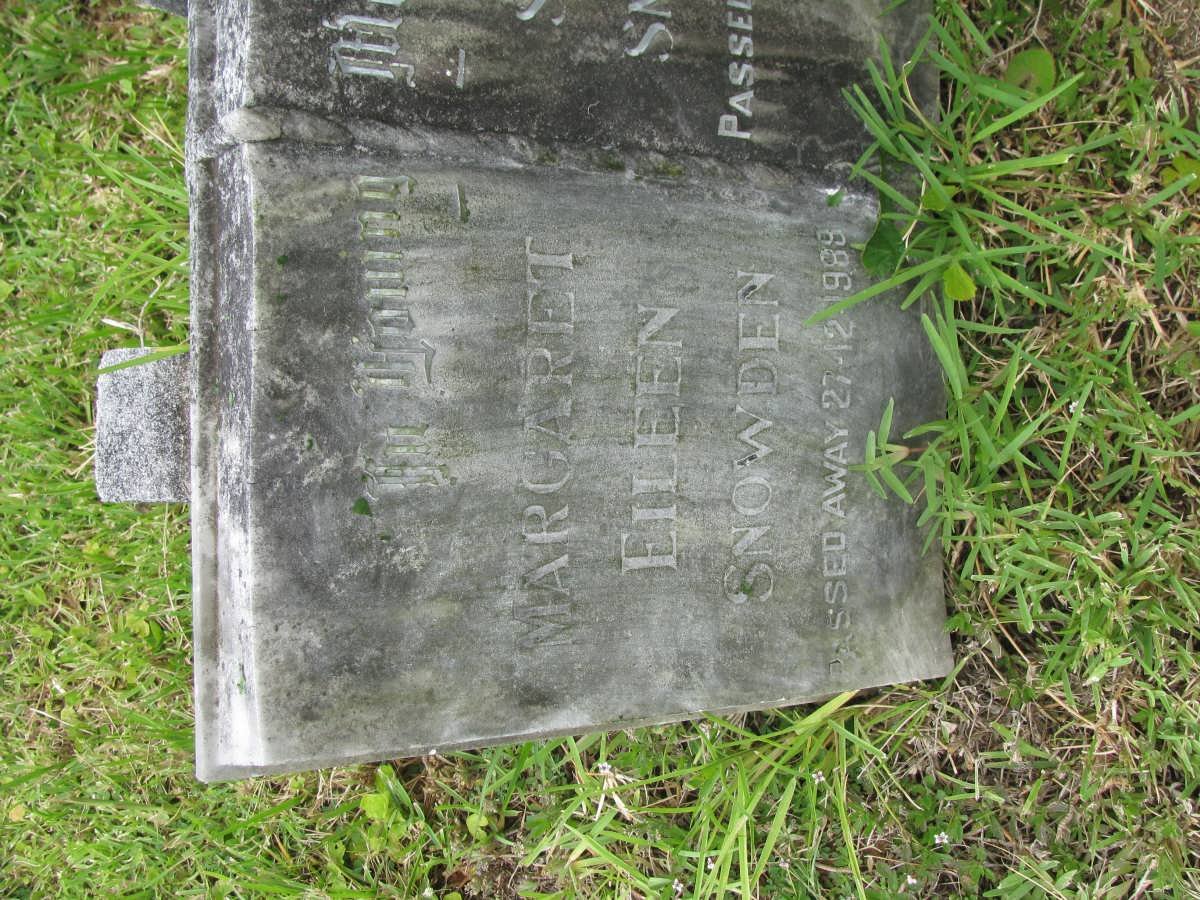 SNOWDEN Stanley -1965 &amp; Margaret Eileen -1969
