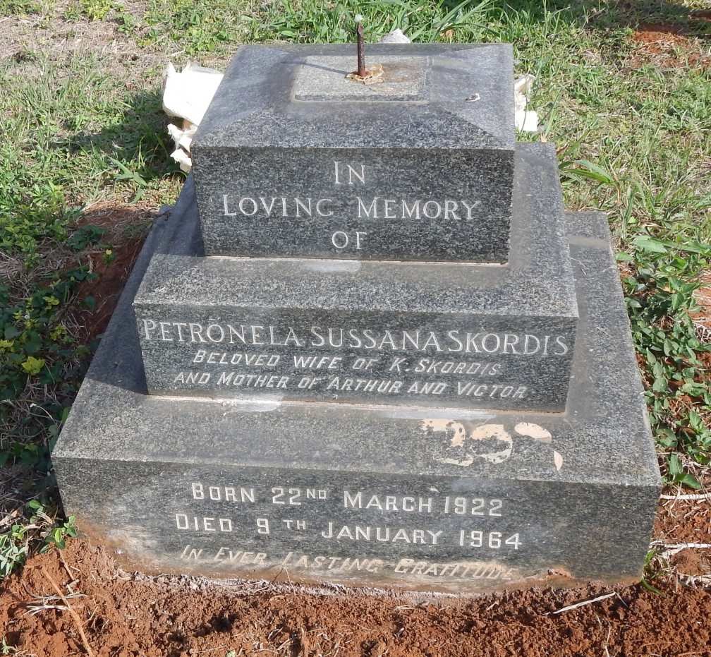 SKORDIS Petronela Sussana 1922-1964