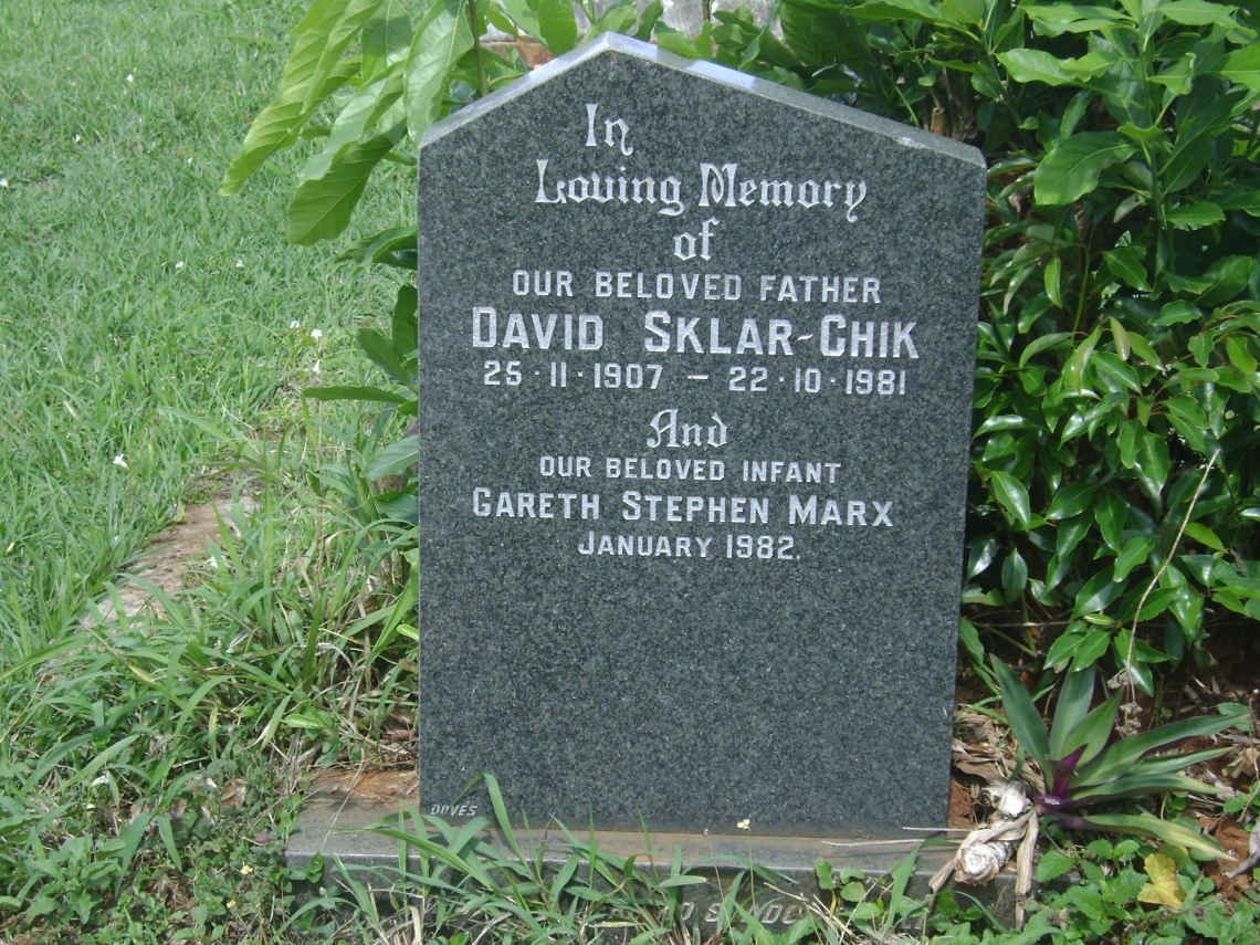 SKLAR-CHIK David 1907-1981 :: MARX Gareth Stephen -1982