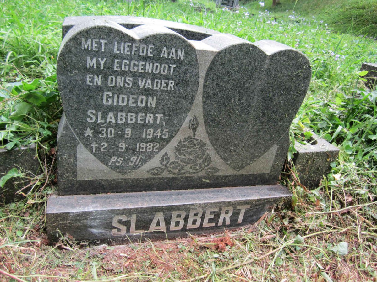 SLABBERT Gideon 1945-1982