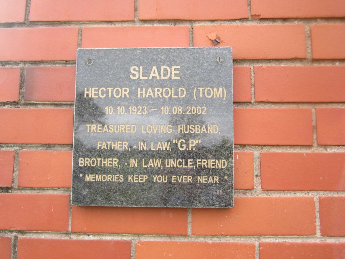 SLADE Hector Harold 1923-2002