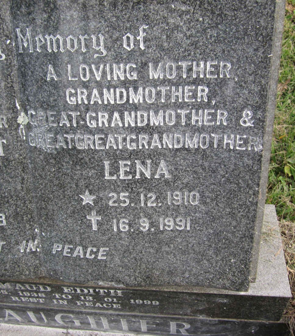 SLAUGHTER Lena 1910-1991
