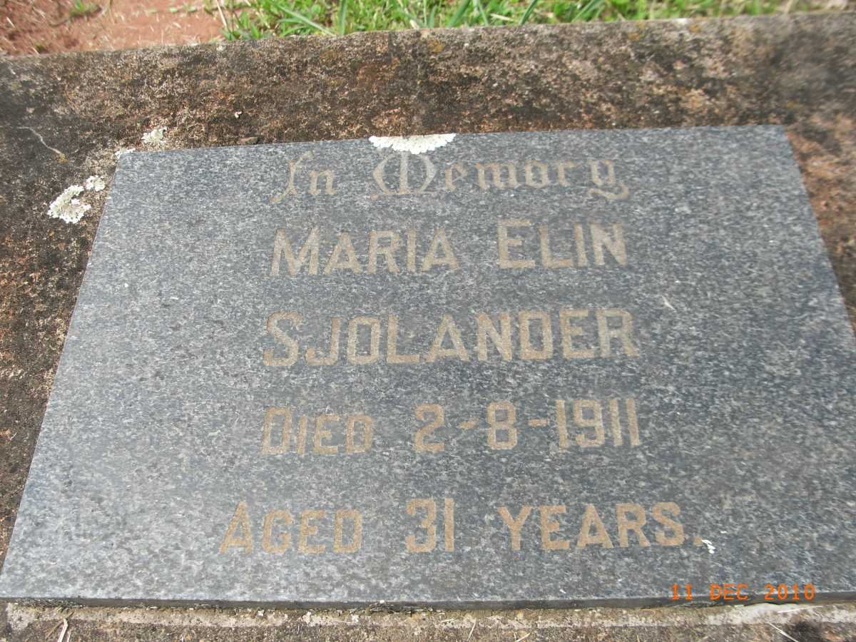 SJOLANDER Maria Elin -1911