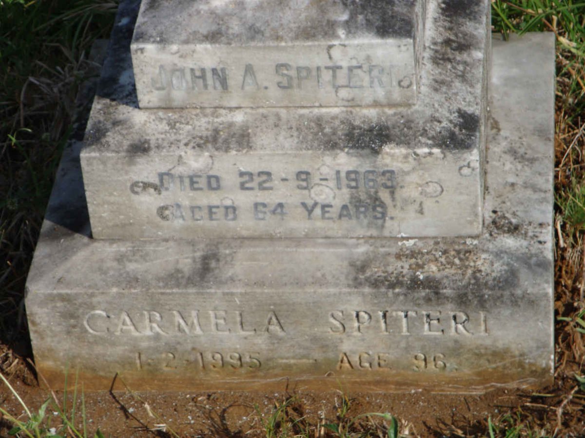 SPITERI John A. -1963 &amp; Carmela -1995
