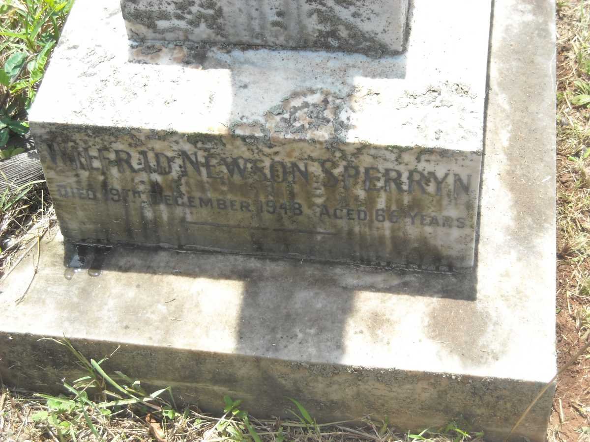 SPERRYN James Neville -1922 &amp; Eliza Newson -1940 :: SPERRYN Clarence Percy -1963 :: SPERRYN Kathleen Francis -2002
