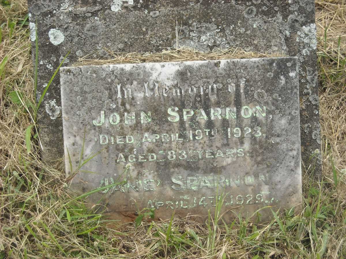 SPARNON John -1923 &amp; Jane -1929
