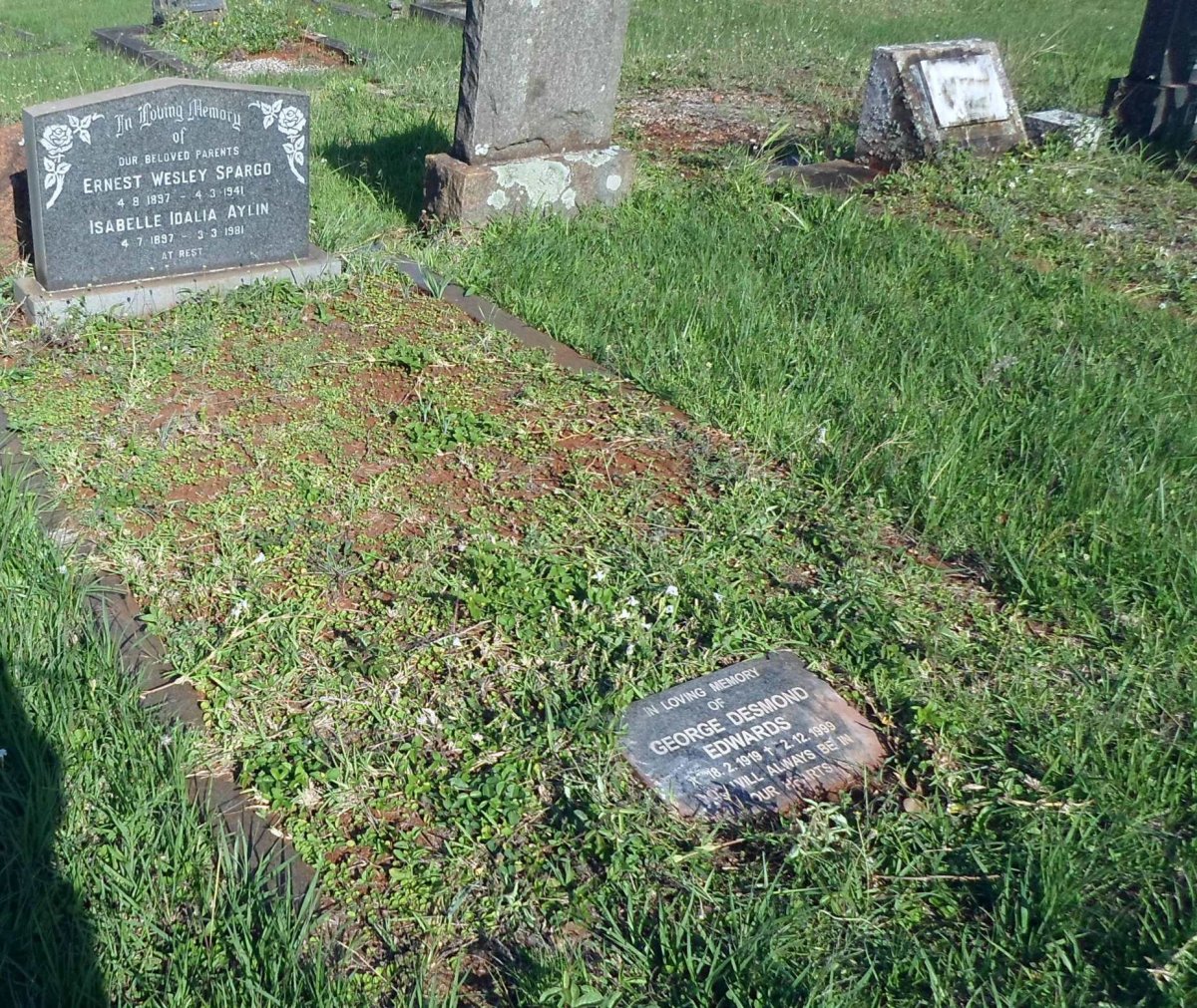 SPARGO Ernest Wesley 1897-1941 &amp; Isabelle Idalia Aylin 1897-1981 :: EDWARDS George Desmond 1919-1999