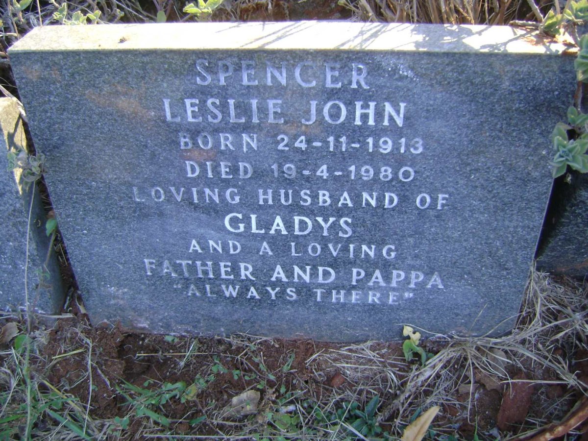 SPENCER Leslie John 1913-1980